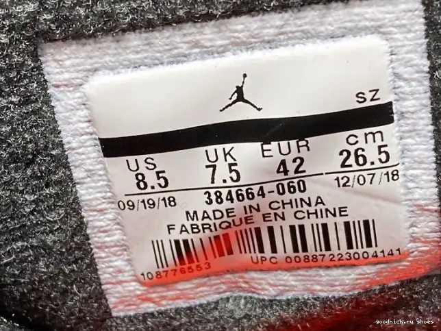 Cheap 384664-060 Infrared 6 Black Air OG Retro Jordan 0609
